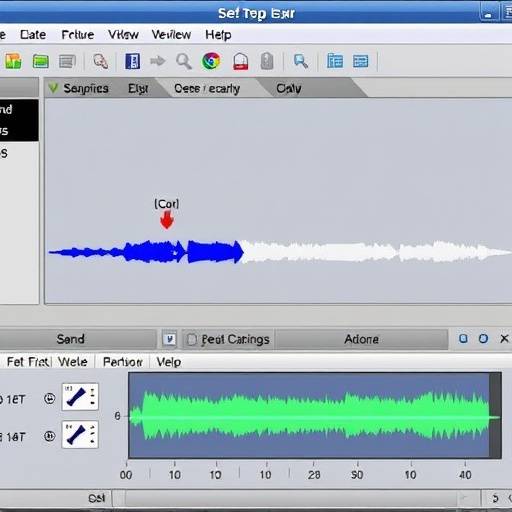 Screenshot of audio editing software interface with waveform displayed
